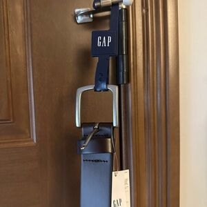 GAP Brown Leather Belt with Silver Buckle